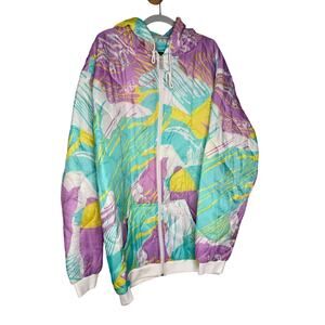 Zero Foxtrot Contraband colorful full zip puffer jacket